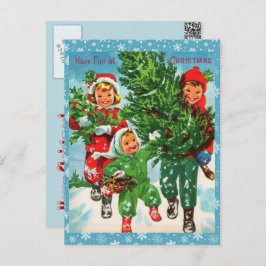 Het Briefkaart van de kerstboom