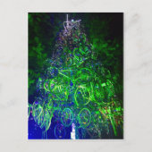 Het Briefkaart van de Kerstboom van de fiets (Voorkant)