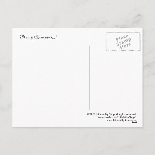 Het Briefkaart van de Kerstboom van de tekkel (Achterkant)