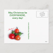 Het Briefkaart van de Kerstboom van de tomaat (Achterkant)