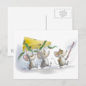 Het Briefkaart van de kerstkaas binnenhalen (Voorkant / Achterkant)