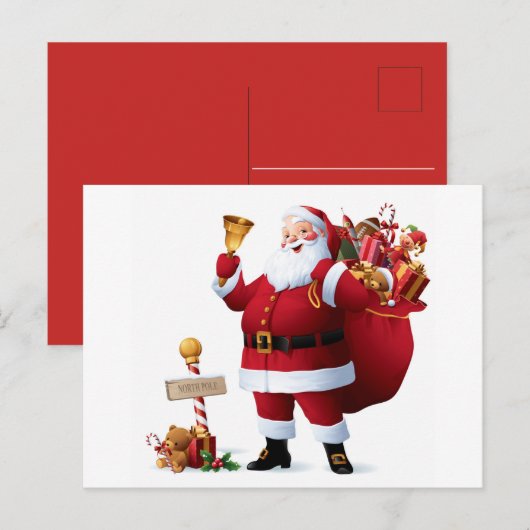 Het Briefkaart van de Kerstman (Voorkant / Achterkant)