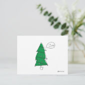 het briefkaart van de Kerstmisboom (Staand voorkant)