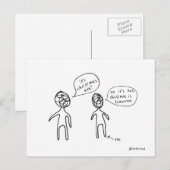 het briefkaart van de Kerstmisvooravond (Voorkant / Achterkant)