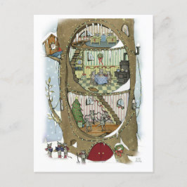 Het Briefkaart van de kerstmuis