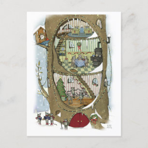 Het Briefkaart van de kerstmuis