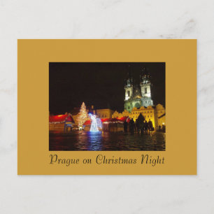 Het Briefkaart van de Kerstnacht van Praag
