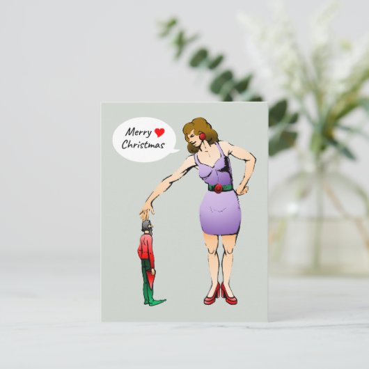 Het Briefkaart van de kleine kerstfeestdag (Staand voorkant)