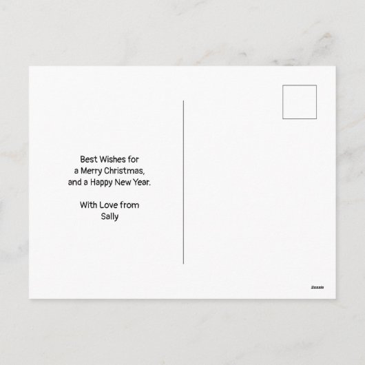 Het Briefkaart van de kleine kerstfeestdag (Achterkant)