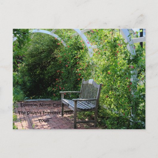 Het  Briefkaart van de kleine stad in het Zuiden (Voorkant)