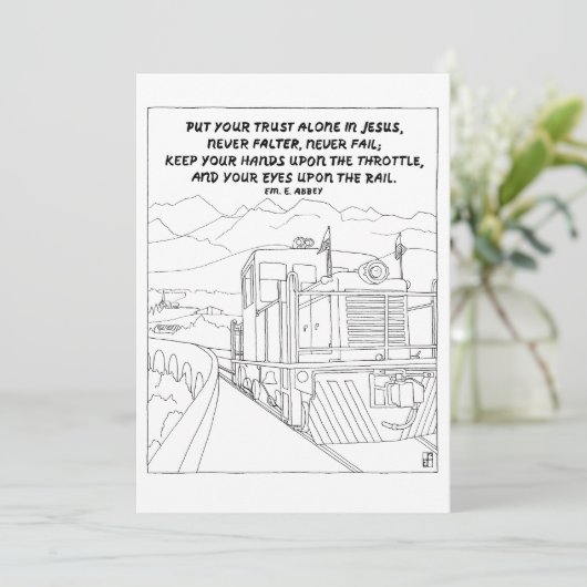 Het Briefkaart van de Kleur van de Manuscript van  (Staand voorkant)