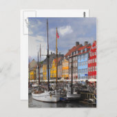 Het Briefkaart van de Kleur van Kopenhagen (Voorkant / Achterkant)