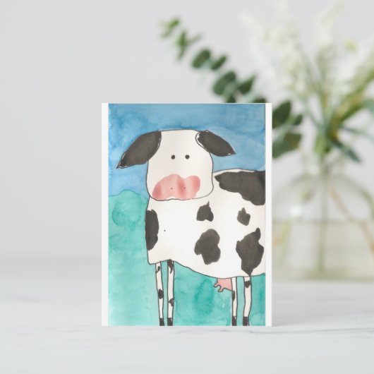 Het Briefkaart van de koe (Staand voorkant)