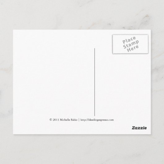 Het Briefkaart van de Kop van de espresso (Achterkant)