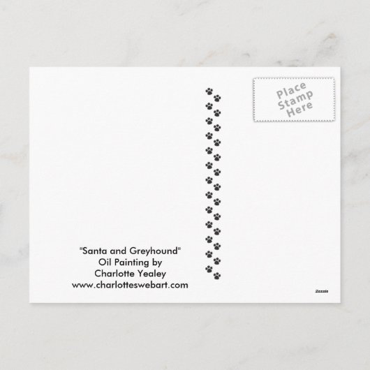 Het Briefkaart van de Kunst van de Hond van (Achterkant)