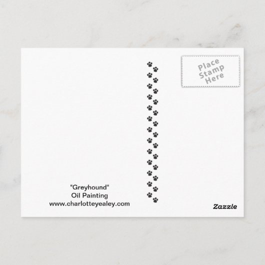 Het Briefkaart van de Kunst van de Hond van de (Achterkant)