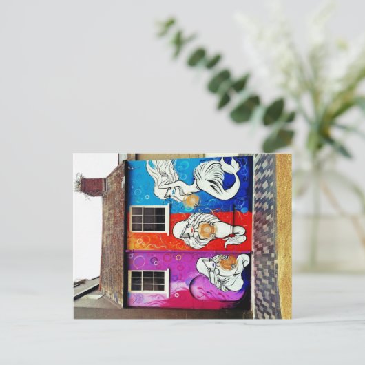 Het Briefkaart van de Kunst van de straat (Staand voorkant)