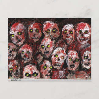 Het Briefkaart van de Kunst van de zombie