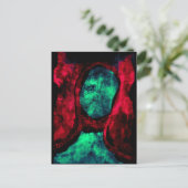 Het Briefkaart van de Kunst van "rood Madonna" JTG (Staand voorkant)