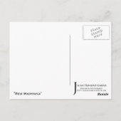 Het Briefkaart van de Kunst van "rood Madonna" JTG (Achterkant)