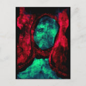 Het Briefkaart van de Kunst van "rood Madonna" JTG (Voorkant)