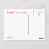 Het Briefkaart van de Kussen van de vlinder (Achterkant)