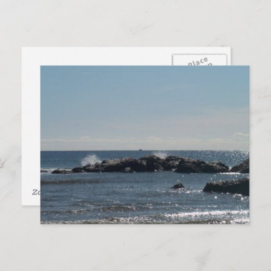 Het Briefkaart van de Kust van het zee (Voorkant / Achterkant)