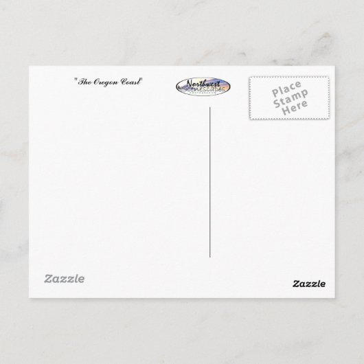 Het briefkaart van de Kust van Oregon (Achterkant)