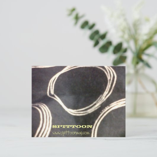 Het Briefkaart van de kwispedoor (Staand voorkant)