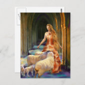 Het Briefkaart van de lammeren verwelkomen (Voorkant / Achterkant)