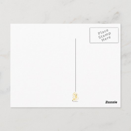 Het Briefkaart van de lammeren verwelkomen (Achterkant)