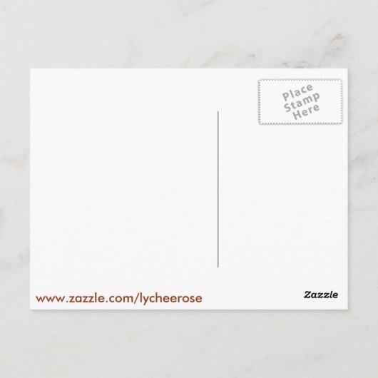 Het briefkaart van de Liefde van de Giraffe (Achterkant)