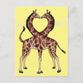 Het briefkaart van de Liefde van de Giraffe (Voorkant)