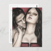 Het Briefkaart van de liefde van een vampier (Voorkant / Achterkant)