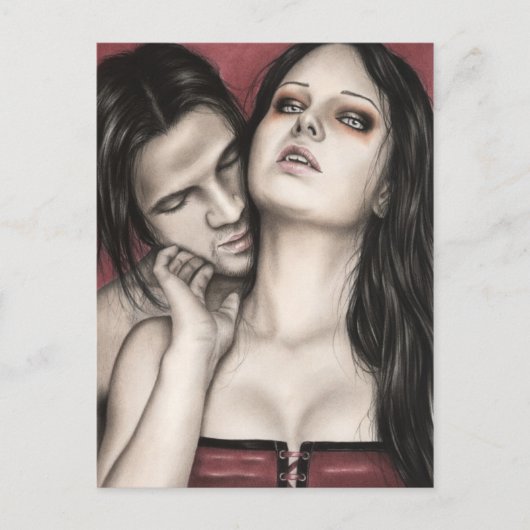 Het Briefkaart van de liefde van een vampier (Voorkant)