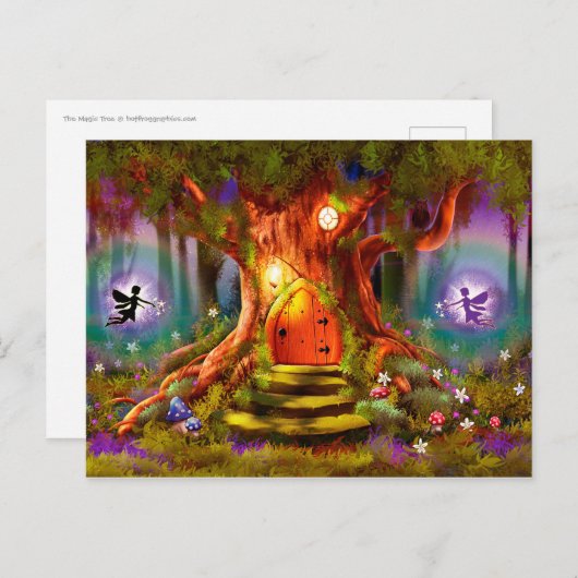 Het briefkaart van de Magische Boom (Voorkant / Achterkant)