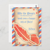 Het Briefkaart van de Mensen van 4 juli (Voorkant / Achterkant)