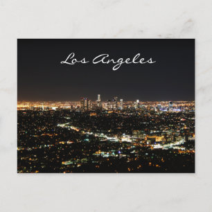 Het briefkaart van de Nacht van Los Angeles