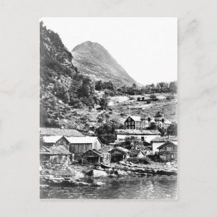 het  Briefkaart van de Noorse Geiranger Merok