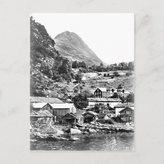 het  Briefkaart van de Noorse Geiranger Merok (Voorkant)