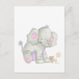 Het Briefkaart van de olifant