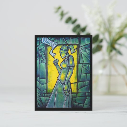 Het Briefkaart van de Onderbreking van de rook (Staand voorkant)