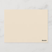 het briefkaart van de oogst (Achterkant)