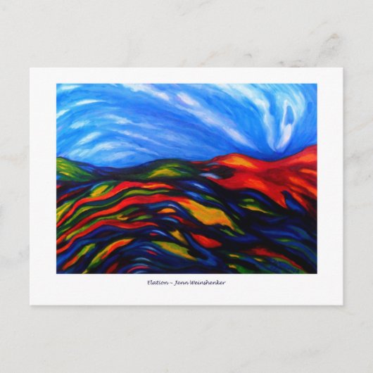 Het BRIEFKAART van de opgetogenheid (Voorkant)