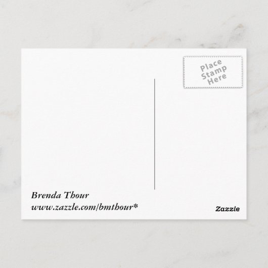 Het Briefkaart van de Opkantelschildpad (Achterkant)