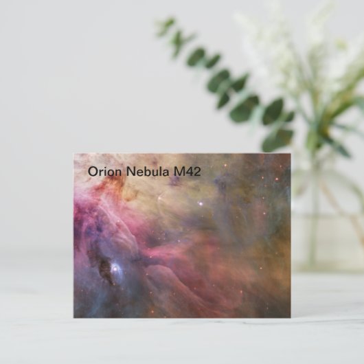 het briefkaart van de orionnevel (Staand voorkant)