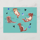 Het briefkaart van de otter (Voorkant)