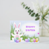 Het Briefkaart van de paashaas (Staand voorkant)