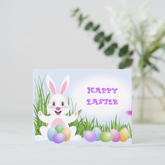 Het Briefkaart van de paashaas (Staand voorkant)