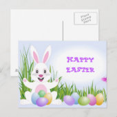 Het Briefkaart van de paashaas (Voorkant / Achterkant)